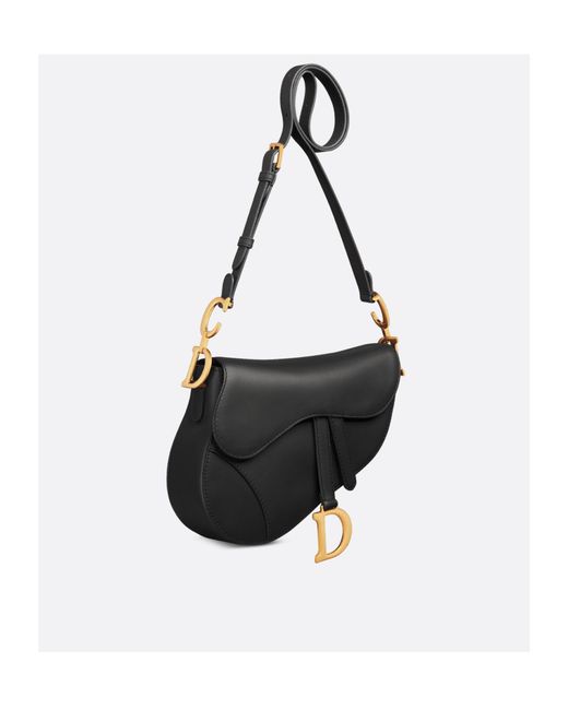 Dior Black Medium Softsaddle Saddle Bag (With Shoulder Strap)