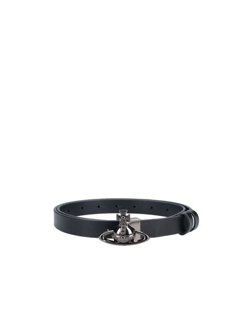 Vivienne Westwood White Orb Buckle Belt