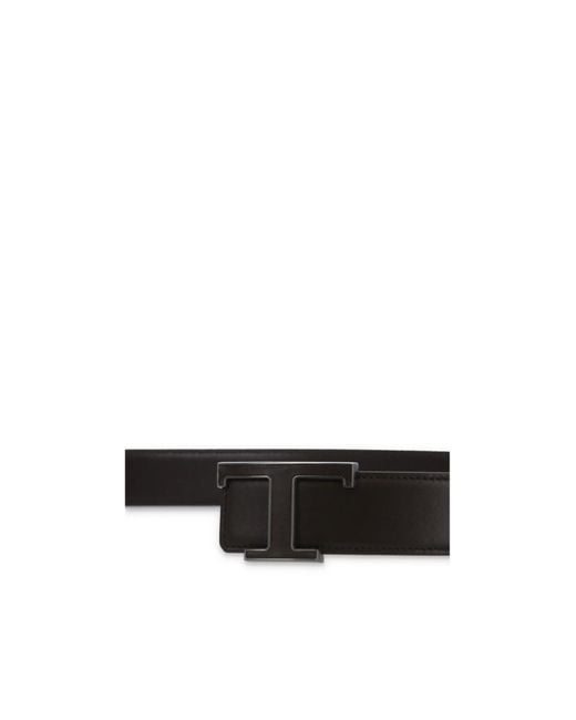 Tod's White Logo-Plaque Buckled Belt for men