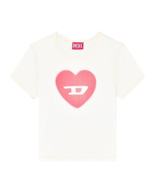 DIESEL Pink Logo T-Shirt
