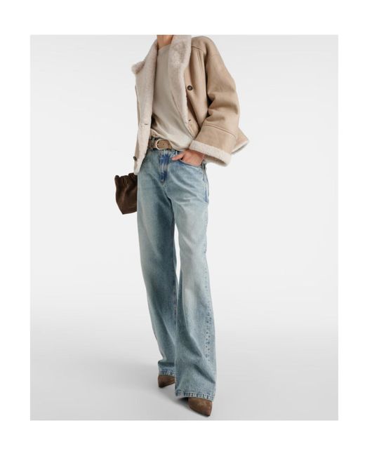 Brunello Cucinelli Blue Belt-Loop Jeans