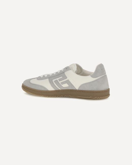 Balmain White Low Top Lace Up Sneaker for men
