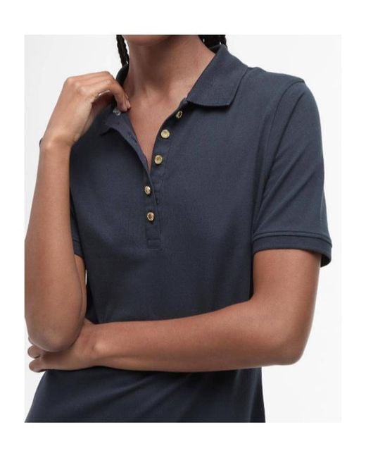 Barbour Blue Celeste Polo Midi Dress