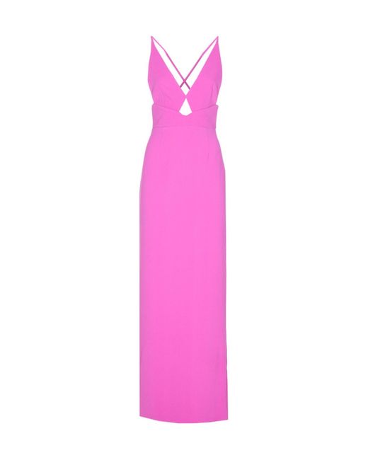 Solace London Pink Milly Backless Dress