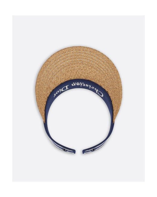 Dior White D-Ocean Visor With Mitzah
