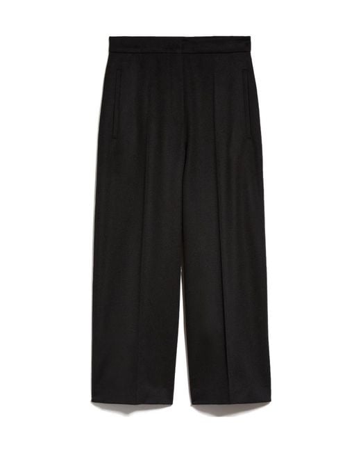 Max Mara Black Wool Casual Pants