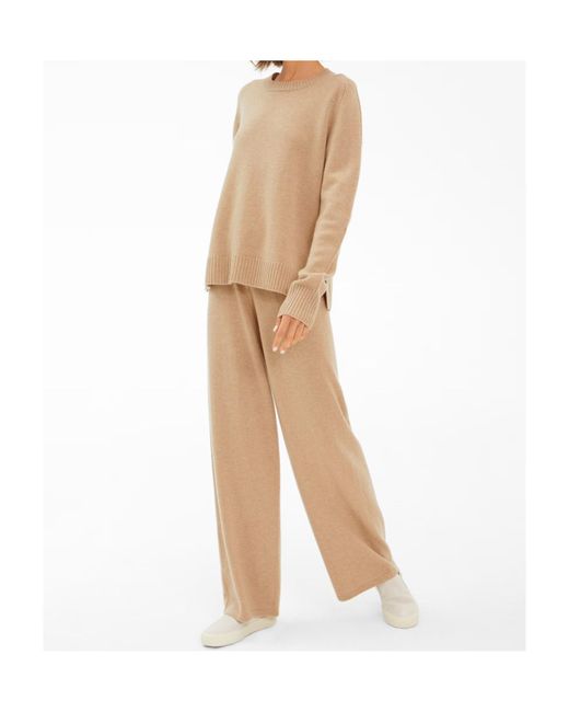 Juvia Natural Ribbed Crew Neck Sweater
