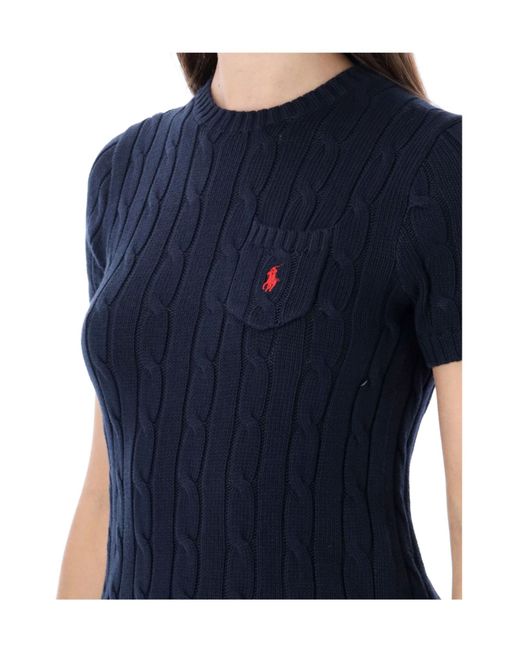 Polo Ralph Lauren Blue Short-Sleeved Crewneck Jumper
