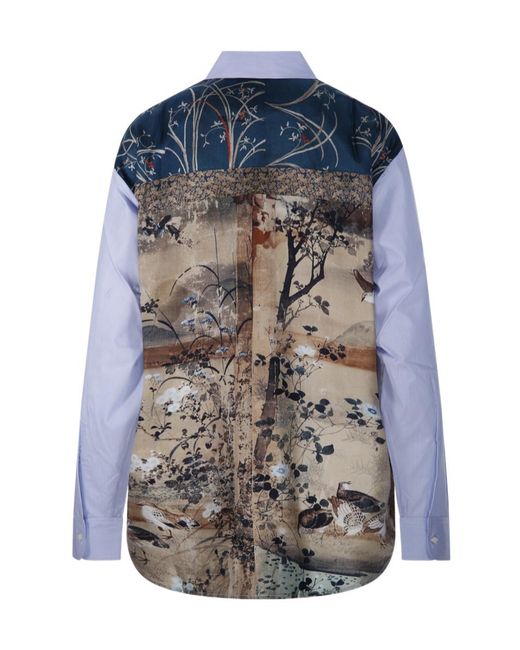Pierre Louis Mascia Blue Long-Sleeved Shirt