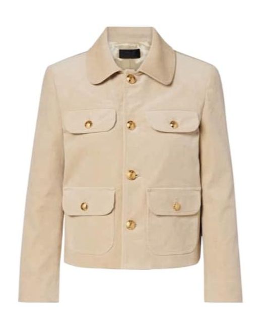 Nili Lotan Natural Button-Down Casual Jacket