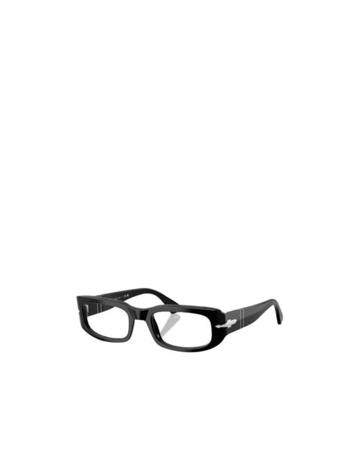 Persol White Geometric Frame Plain Mirror for men
