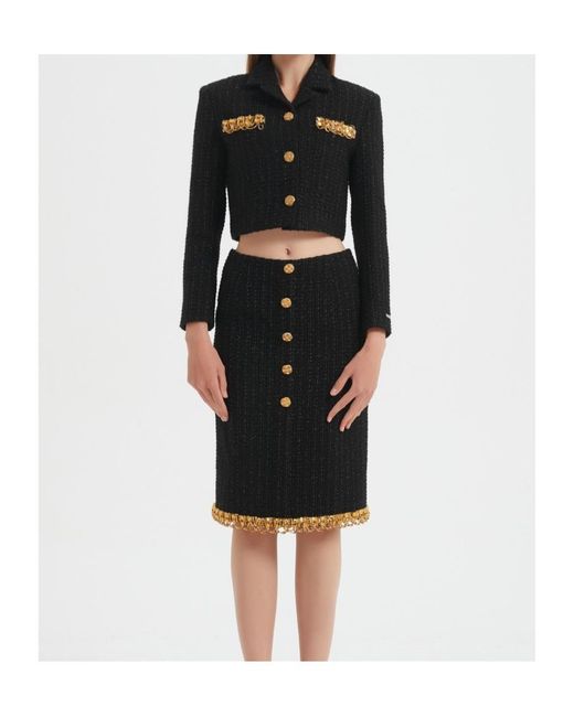 Marissa Chiara Black Button-Down Jacket
