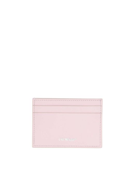Off-White c/o Virgil Abloh Pink Leather Stripes Cardholder