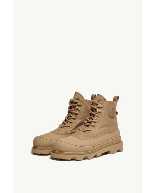 Moncler Brown Vera Sheal Lace-Up Boots