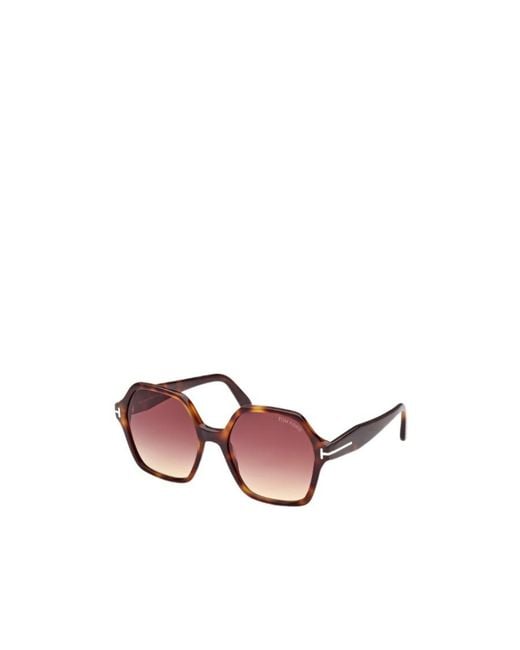 Tom Ford Pink Eyewear Geometric Frame Sunglasses