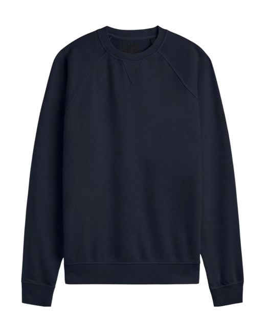 Ecoalf Blue Crew Neck Sweatshirt for men