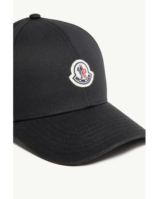 Moncler Blue Logo Patch Baseball Cap for men