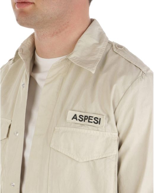 Aspesi Natural Shirt-Style Casual Jacket for men