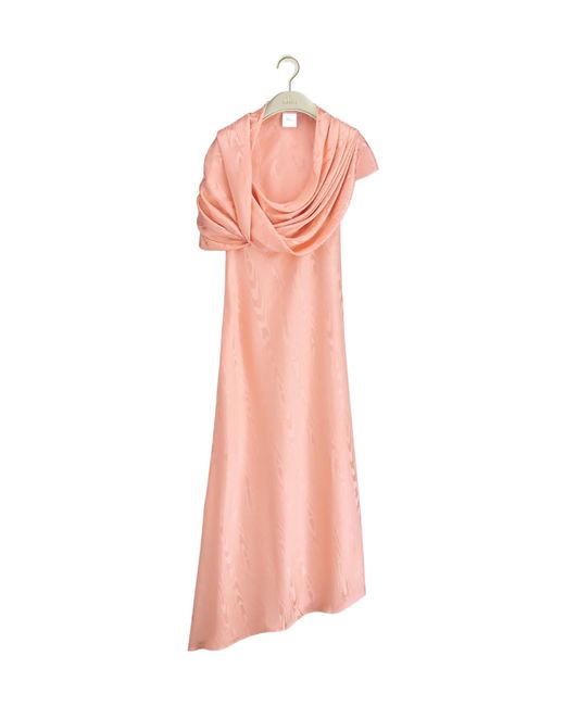 Dior Pink Mid-Length Asymmetrical Dress