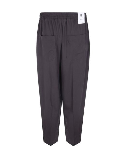 PT01 Blue Drawstring-Waist Trousers for men