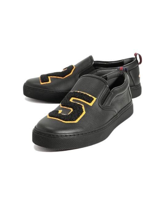 Gucci Black Logo Business Casual Shoes for men