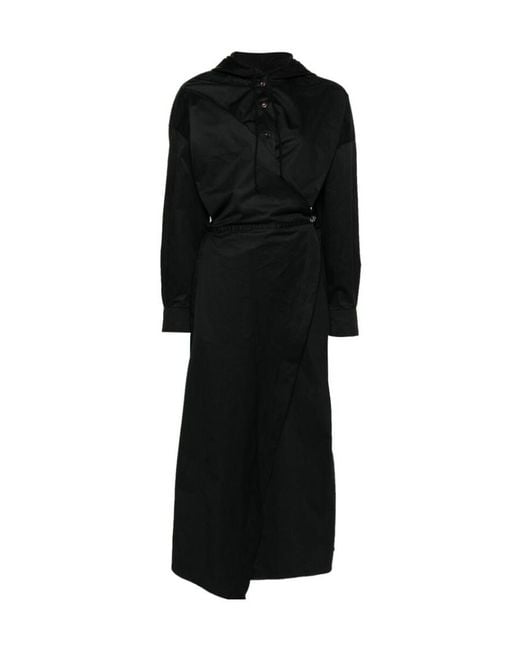 DIESEL Black D-Kley V-Neck Maxi Dress