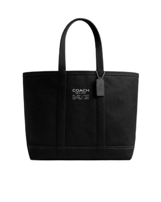 COACH Black Top Handle Tote Bag for men