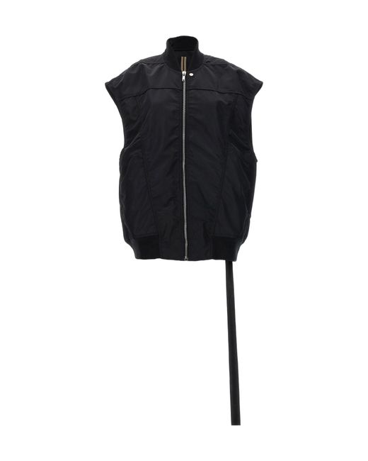 Rick Owens Black "Jumbo Flight" Vest