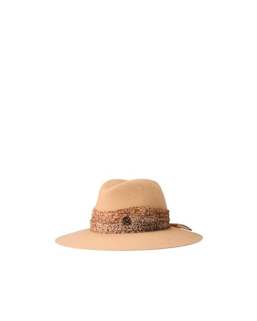Maison Michel White Zango Logo-Plaque Hat