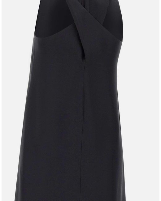 Loulou de Saison Black Paloma Twisted-Back Dress