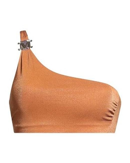 Max Mara Orange One-Shoulder Bikini
