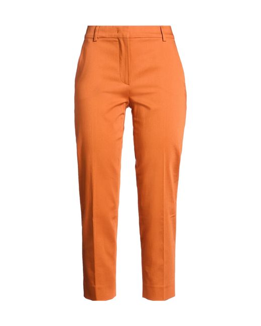 Max Mara Orange Plain Colour Casual Trousers