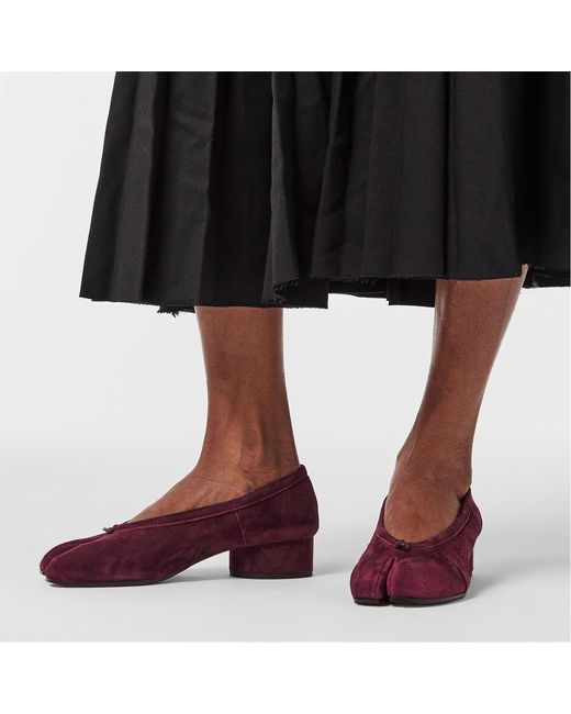 Maison Margiela Purple Tabi Split-Toe High Heels