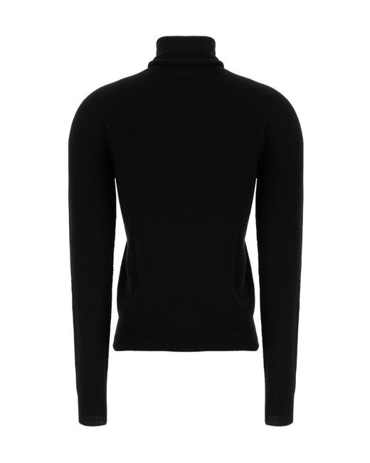 Alberta Ferretti Black Turtleneck Sweater