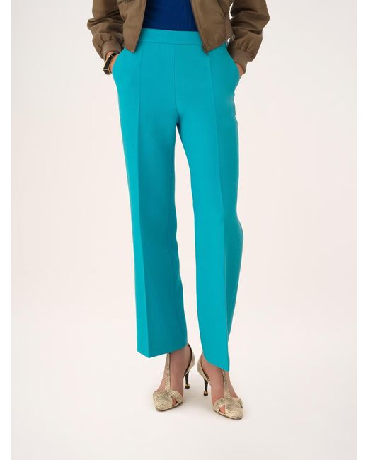 Chloé Blue Straight-Leg Trousers