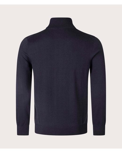 Paul Smith Blue Ps Paul Smith Logo Patch Zipped Cardigan for men