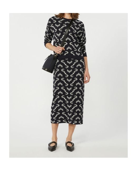Weekend by Maxmara Black Jacquard Knitted Jumper