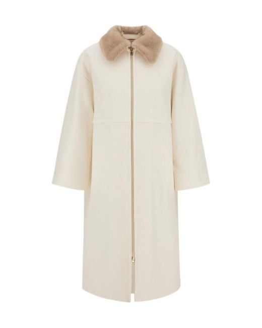 Herno White Long-Sleeved Coat