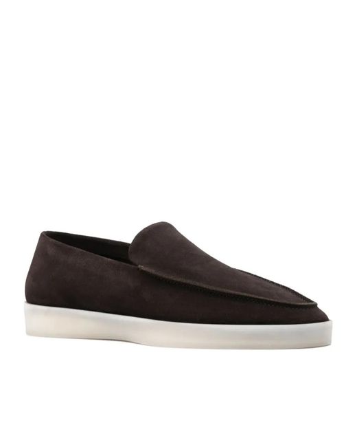 Fear Of God Black Round-Toe Slip-On Loafers for men