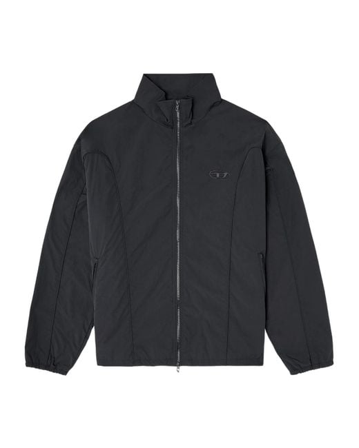 DIESEL Blue J-Five-Wrd-Akad Crinkled Jacket for men
