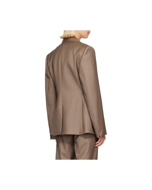 Rohe Brown Hourglass Double-Breasted Blazer