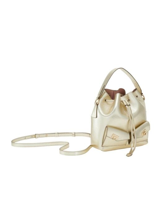 Ferragamo White Multipocket Bucket Bag