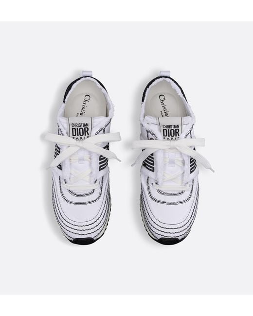 Dior White Round Toe Sneakers