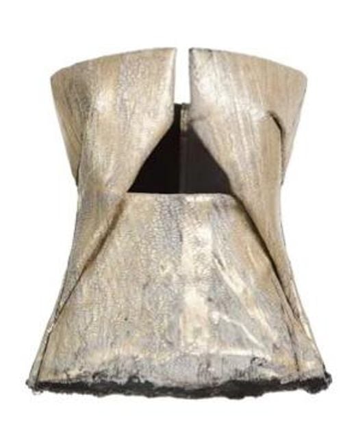 Rick Owens Natural Strappy Crop Top