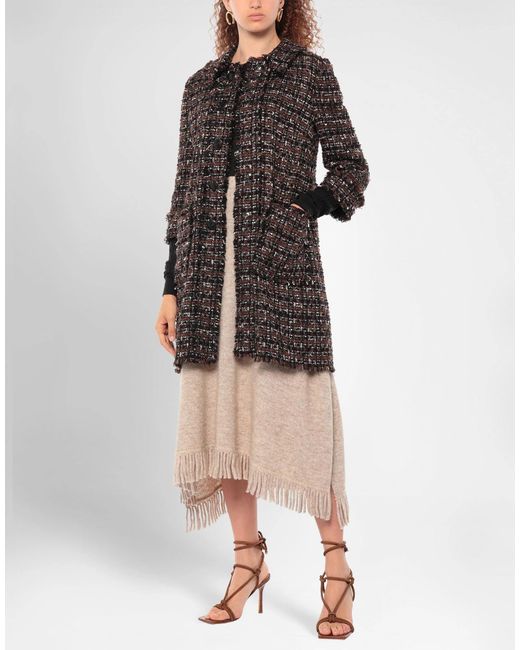 Dolce & Gabbana Gray Tweed Coat