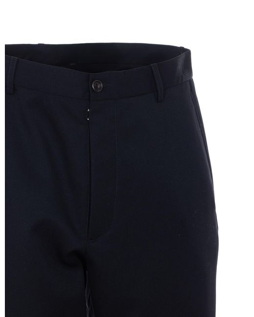 MM6 by Maison Margiela Blue Loose Fit Shorts for men