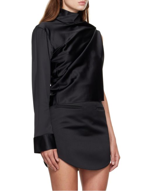 Courreges Black Long Sleeve Top