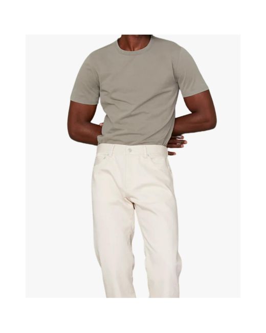 Officine Generale Gray Short-Sleeved T-Shirt for men