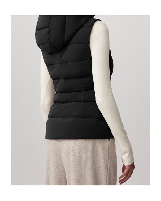 Canada Goose Black Clair Hooded Puffer Vest
