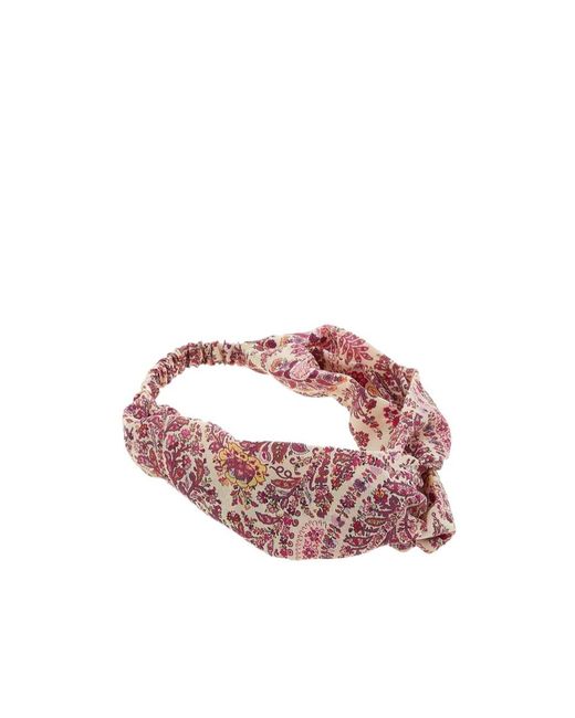 Etro Pink Logo Hair Accessories